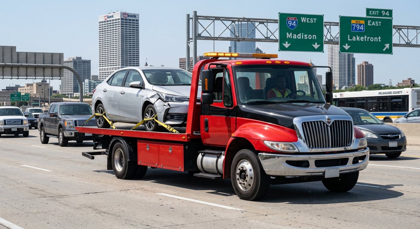 Lake Front Towing truck