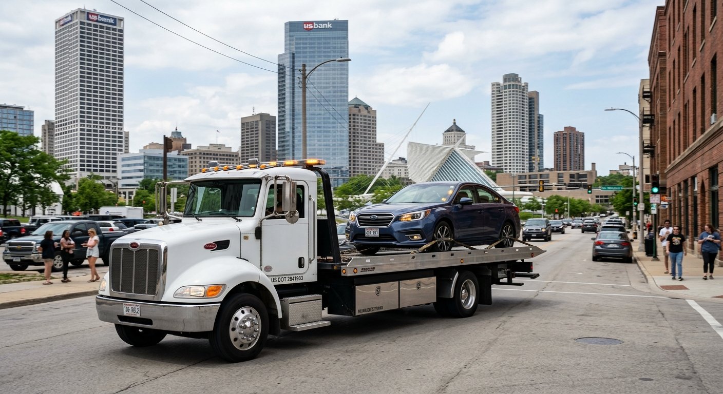 Lake Front Towing truck
