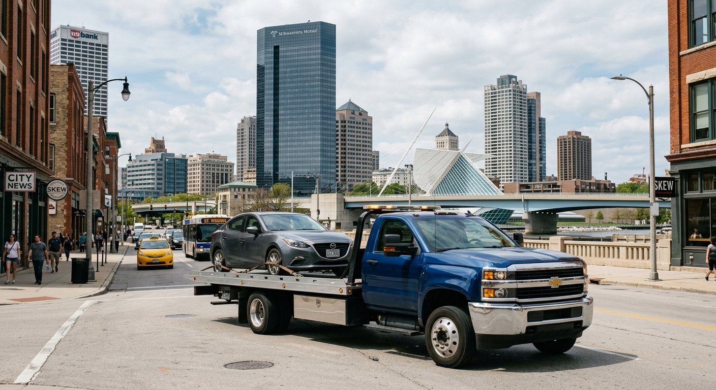 Lake Front Towing truck